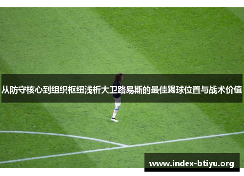 从防守核心到组织枢纽浅析大卫路易斯的最佳踢球位置与战术价值 从防守核心到组织枢纽浅析大卫路易斯的最佳踢球位置与战术价值